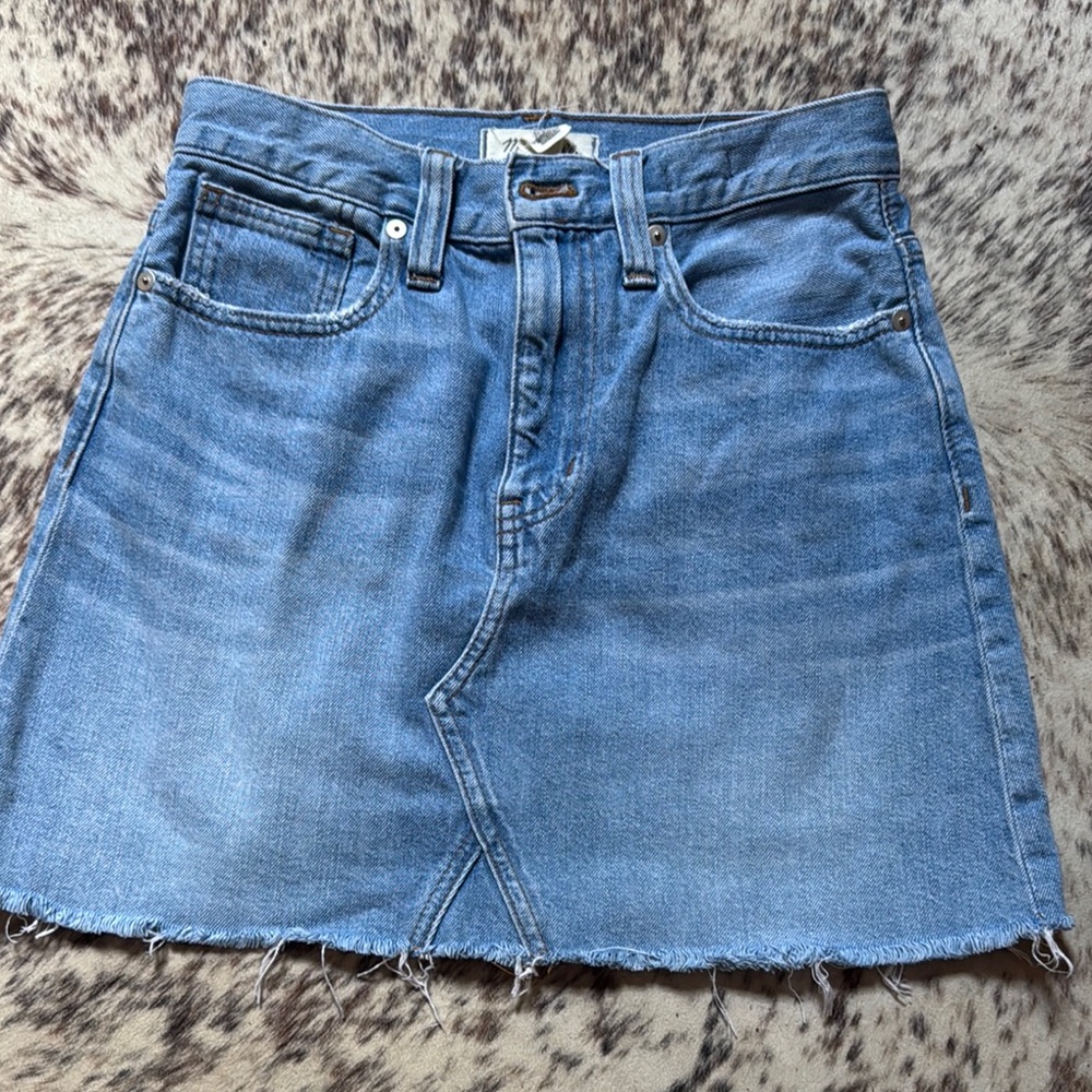 Madewell Denim Blue Skirt
